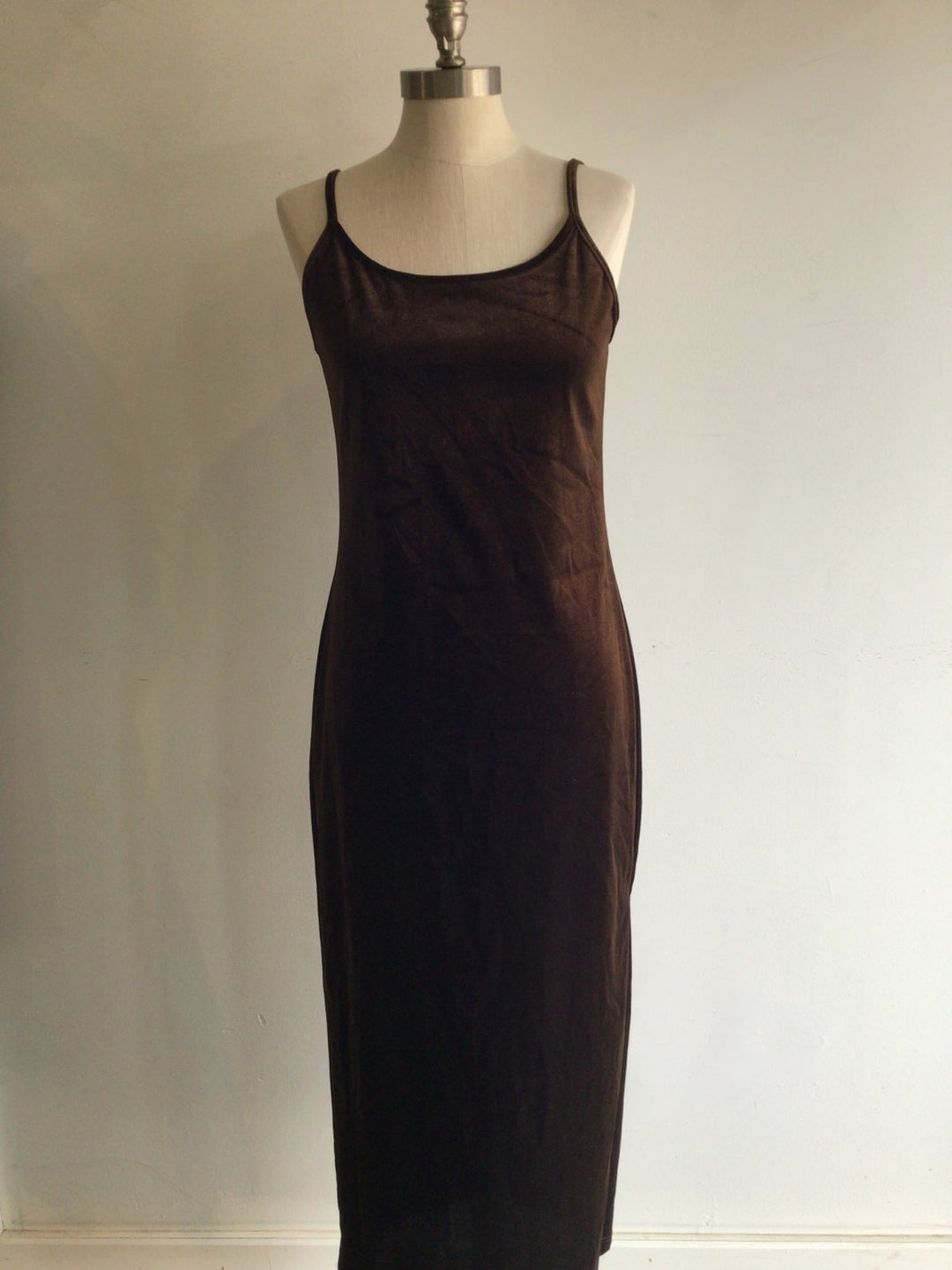 Brown Velvet Dress - The Daisy Chain
