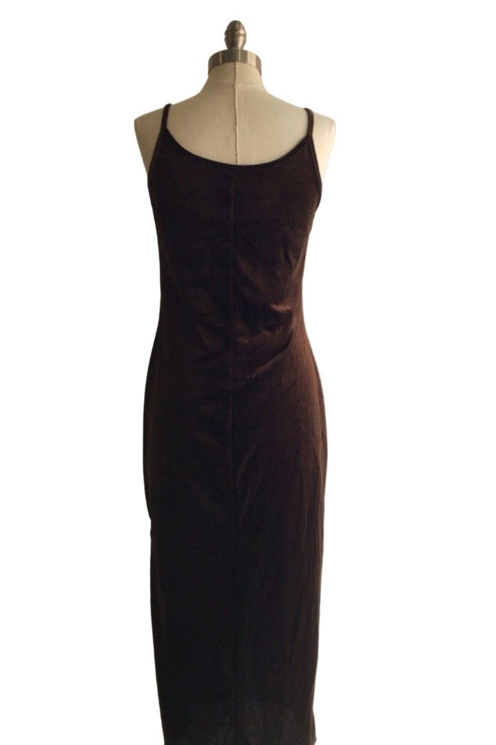 Brown Velvet Dress - The Daisy Chain