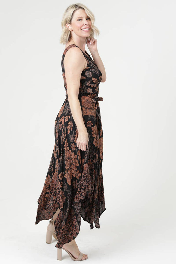 Belladonna Sleeveless Hankerchief Dress