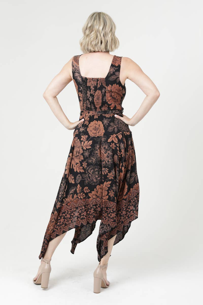 Belladonna Sleeveless Hankerchief Dress