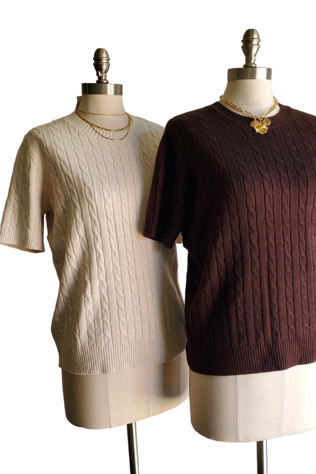 Cable Knit Sweater: Cream - The Daisy Chain
