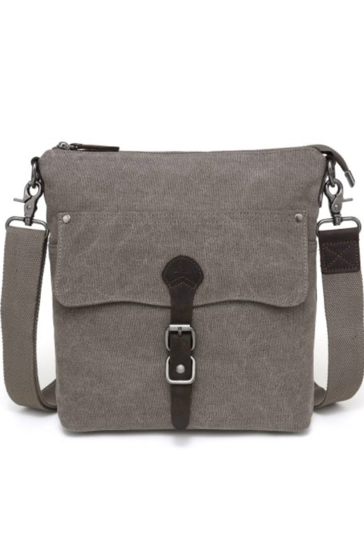 Canvas Shoulder Bag - Green - The Daisy Chain