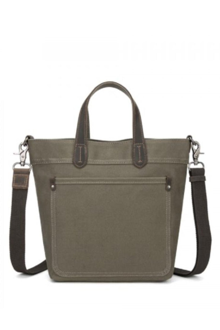 Canvas Tote Bag - Green - The Daisy Chain