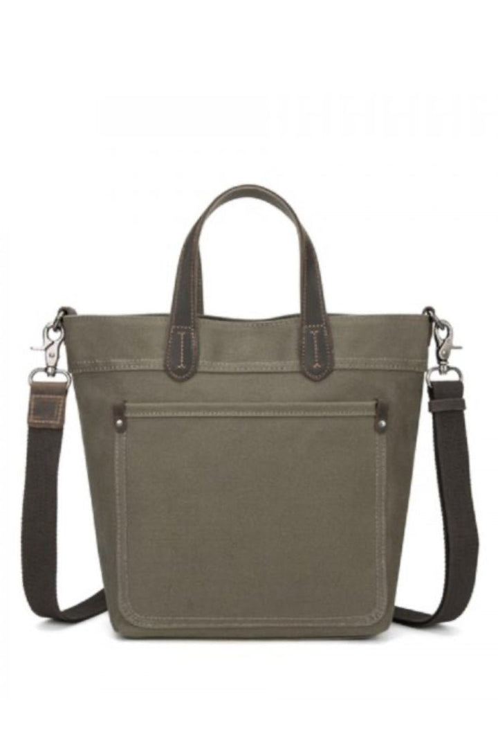 Canvas Tote Bag - Green - The Daisy Chain