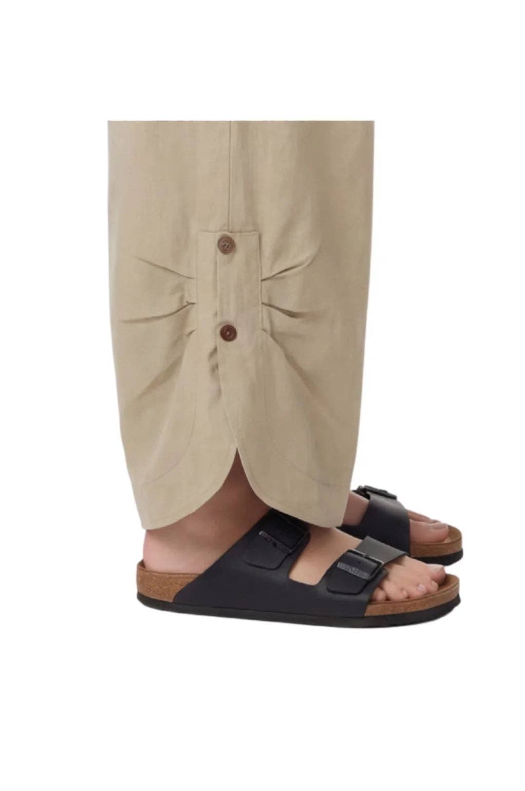 Tatania Cotton Overalls - Olive