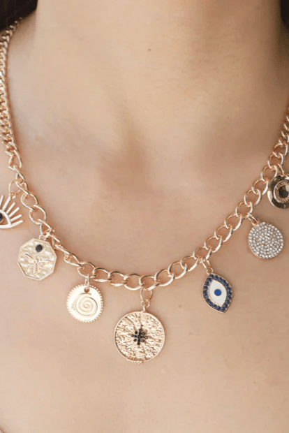 Celestial Coin Charm Necklace - The Daisy Chain