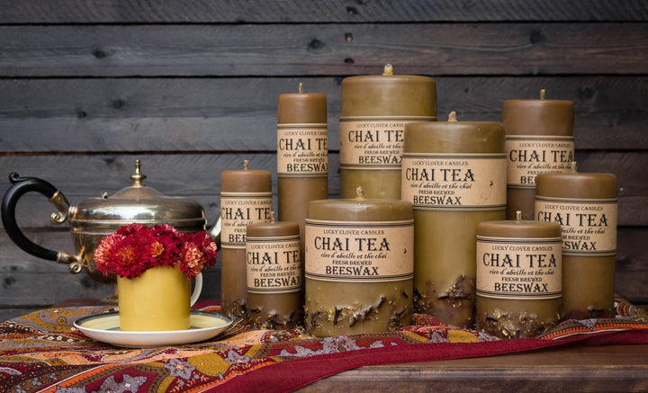 Chai Tea Pillar Candles - 4L - The Daisy Chain