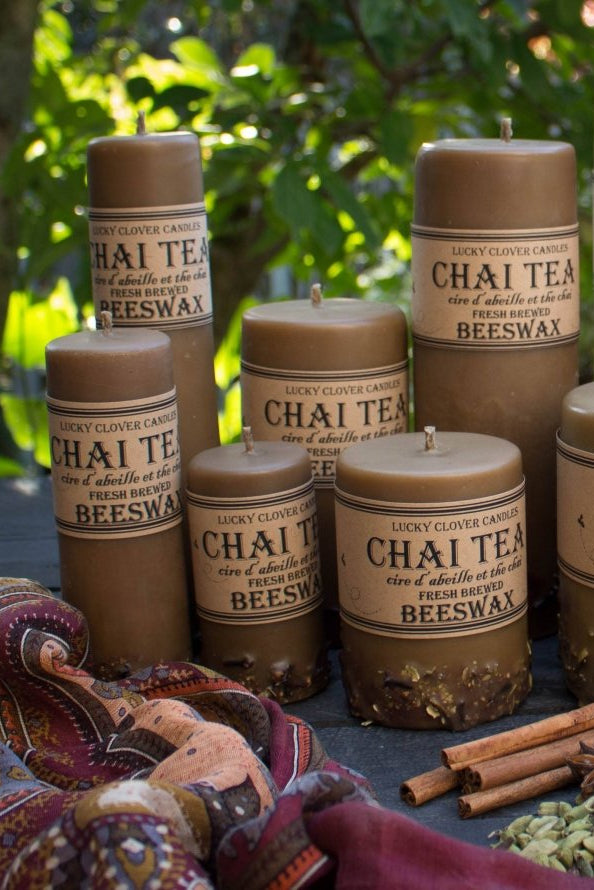 Chai Tea Pillar Candles - 4L - The Daisy Chain
