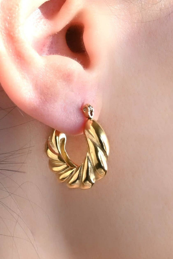 Chunky Croissant Hoops - The Daisy Chain