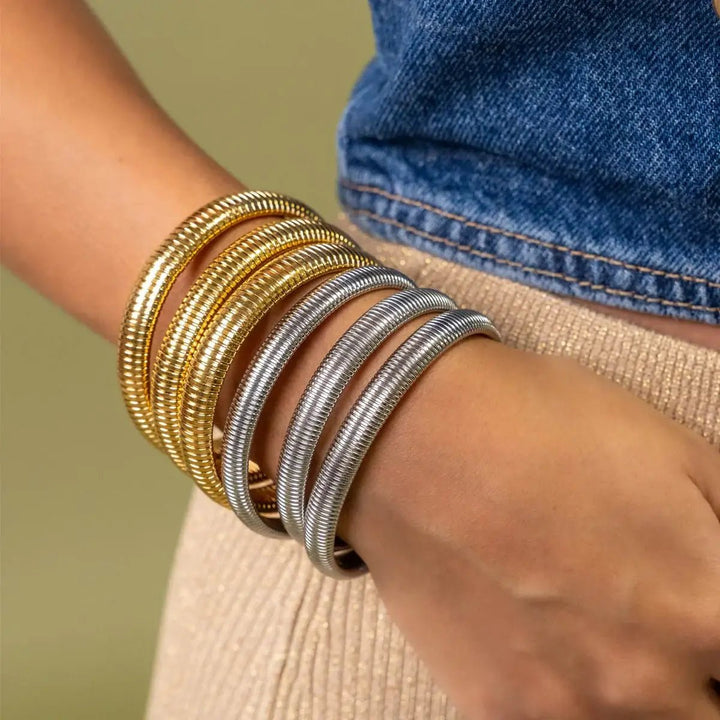 Cobra Stretch Bangle: 12mm - The Daisy Chain