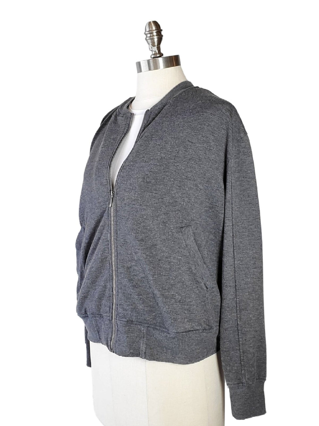 Cotton Bomber - Slate Grey - The Daisy Chain