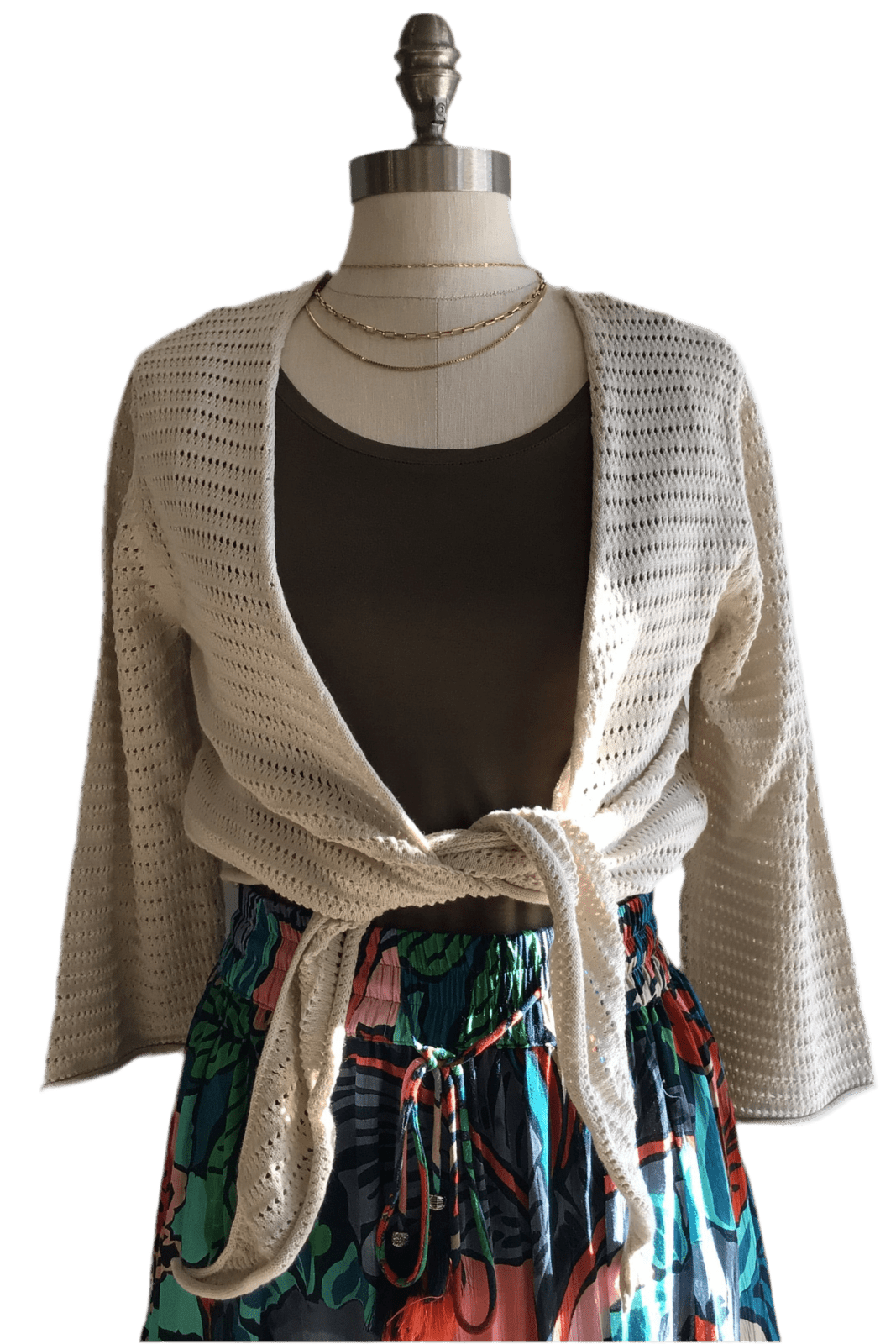 Cotton Wrap Top - Natural - The Daisy Chain