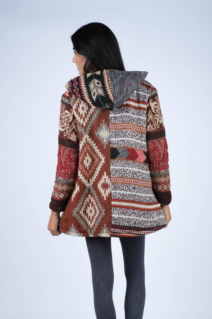 Cozy Fleece - Lined Patchwork Jacket - The Daisy Chain
