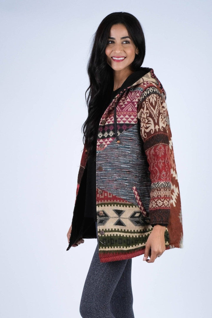 Cozy Fleece - Lined Patchwork Jacket - The Daisy Chain