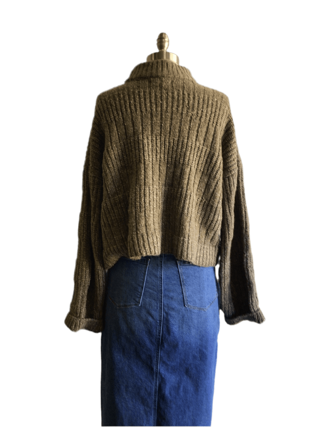 Cozy Olive Sweater - The Daisy Chain