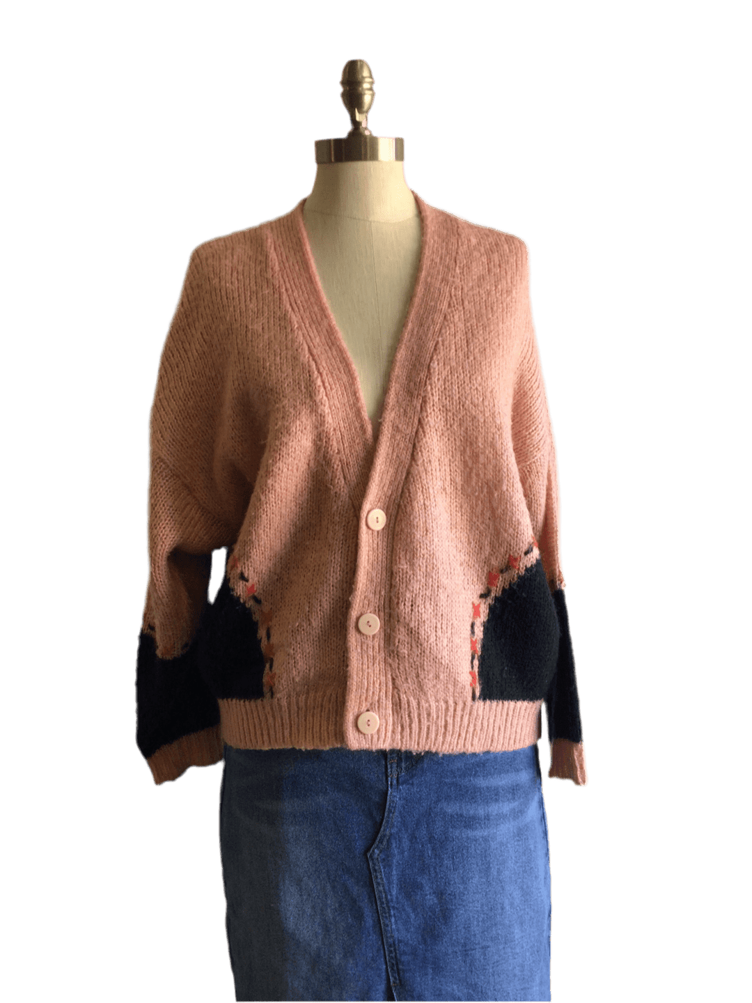 Cozy Peachy Pink Cardigan - The Daisy Chain