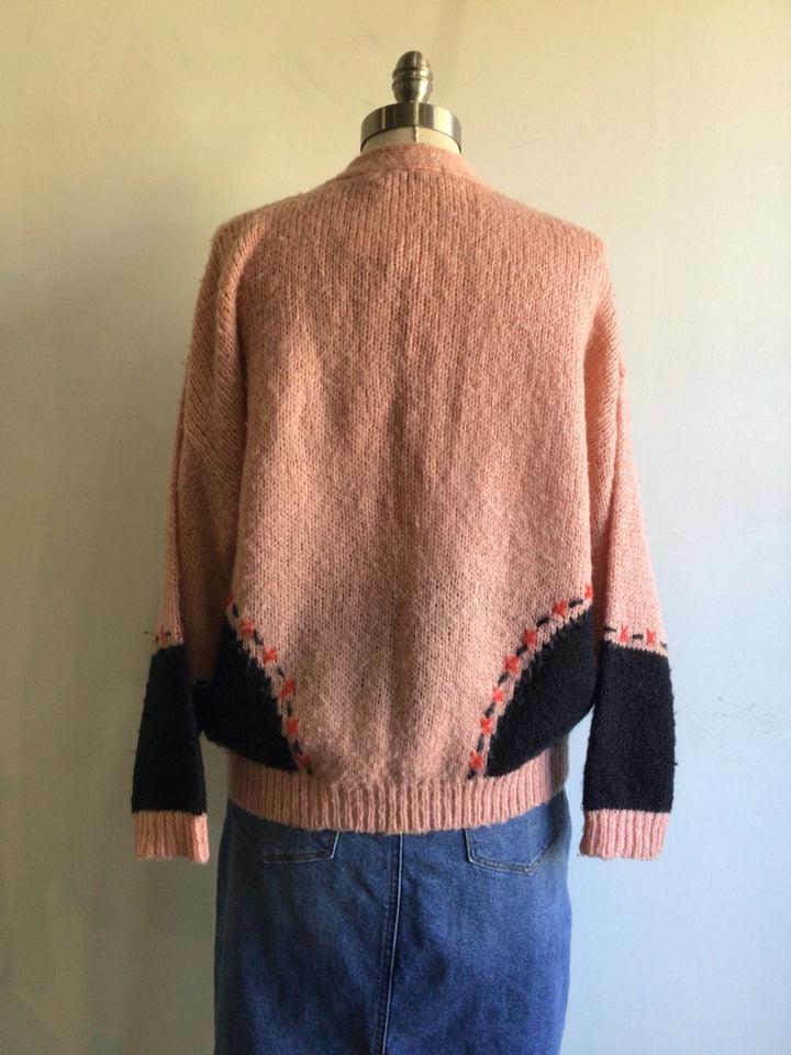 Cozy Peachy Pink Cardigan - The Daisy Chain