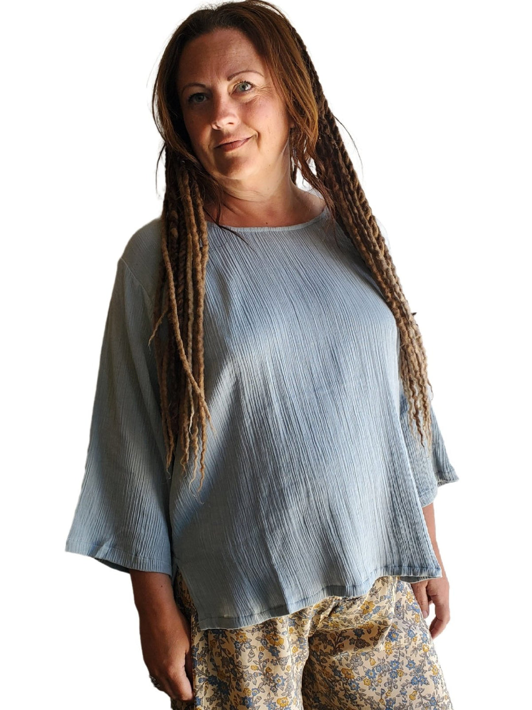 Crepe Long Sleeve Blouse - Agave - The Daisy Chain