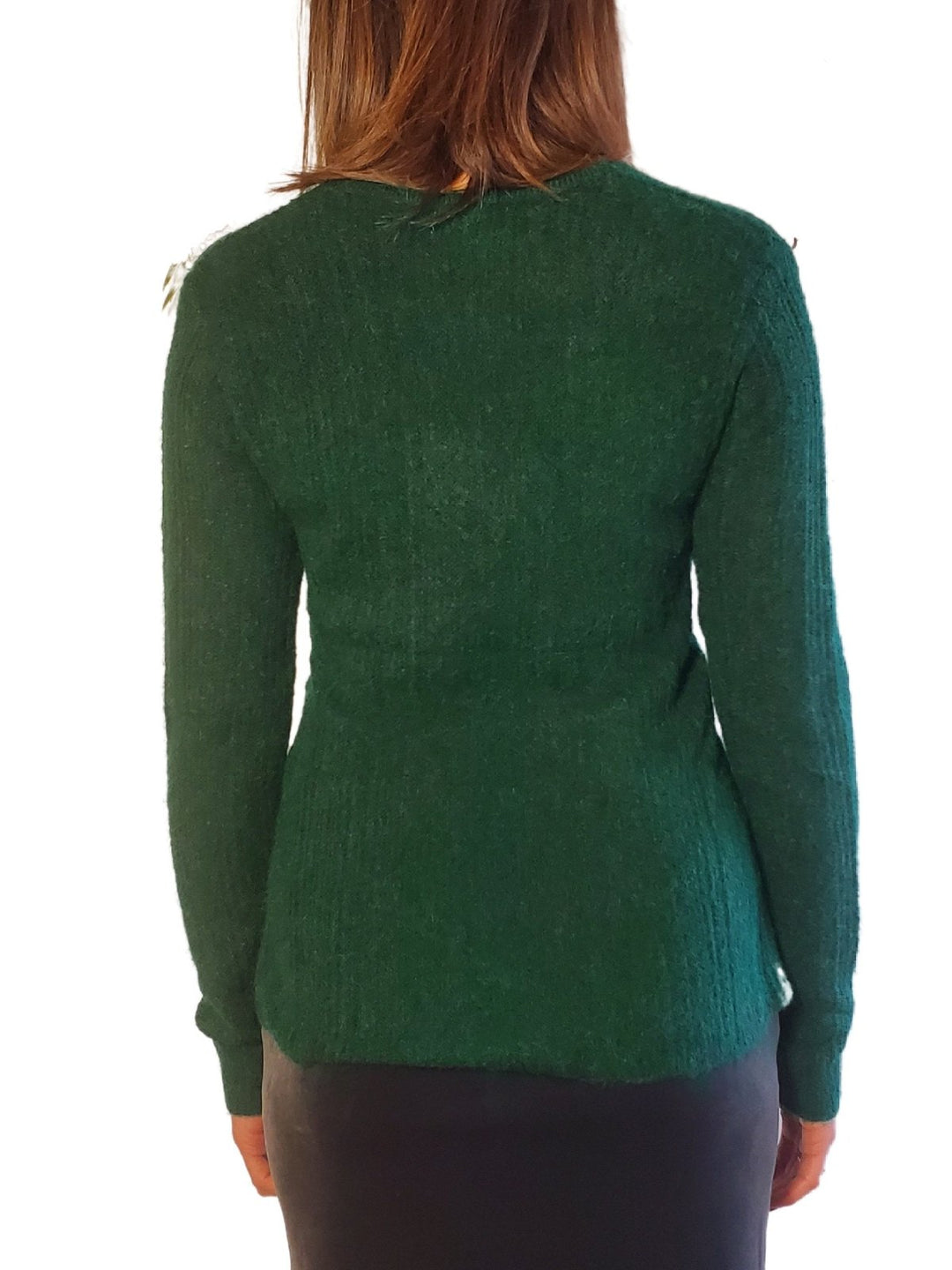 Cross Sweater - Emerald - The Daisy Chain