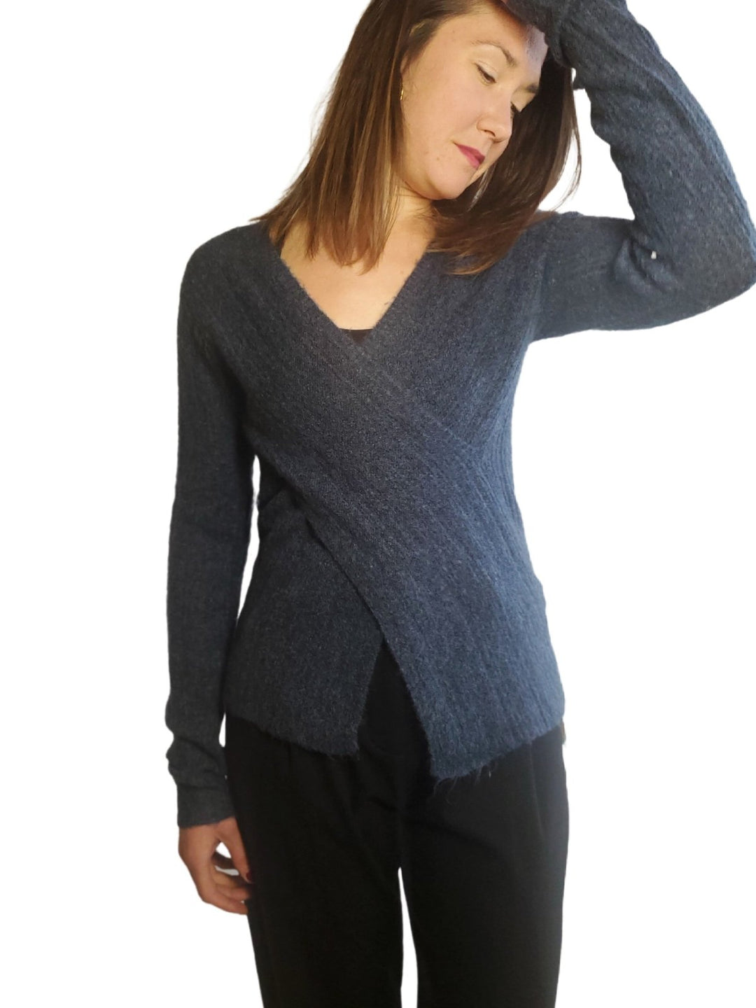 Cross Sweater - Ocean - The Daisy Chain