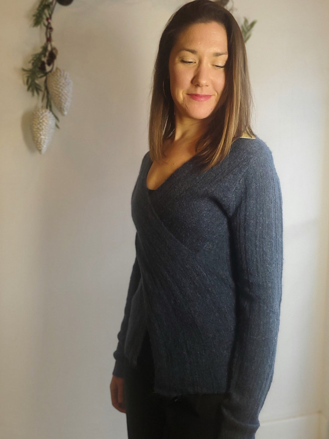 Cross Sweater - Ocean - The Daisy Chain