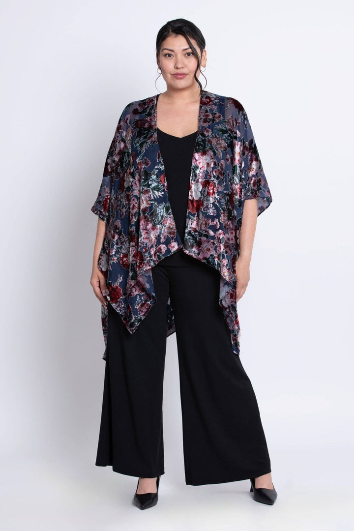 Darcy Kimono - Denim Floral - The Daisy Chain