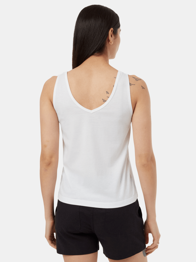 Double V Tank - White - The Daisy Chain
