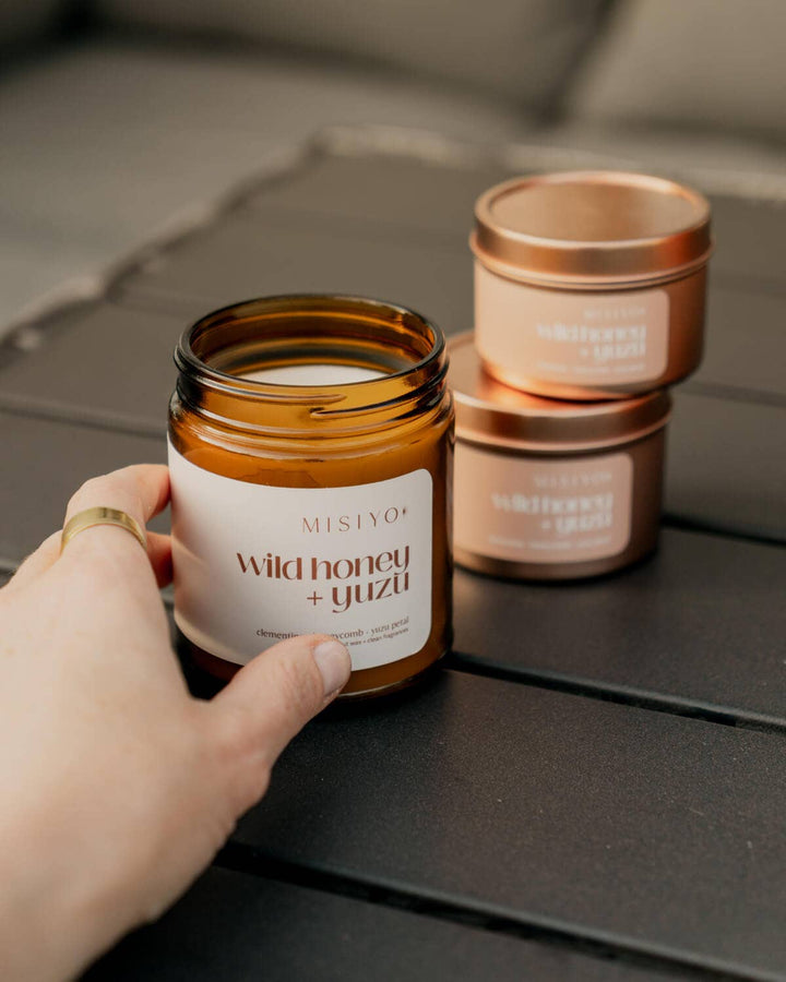 Wild Honey + Yuzu | Beeswax Blend Candle Jar