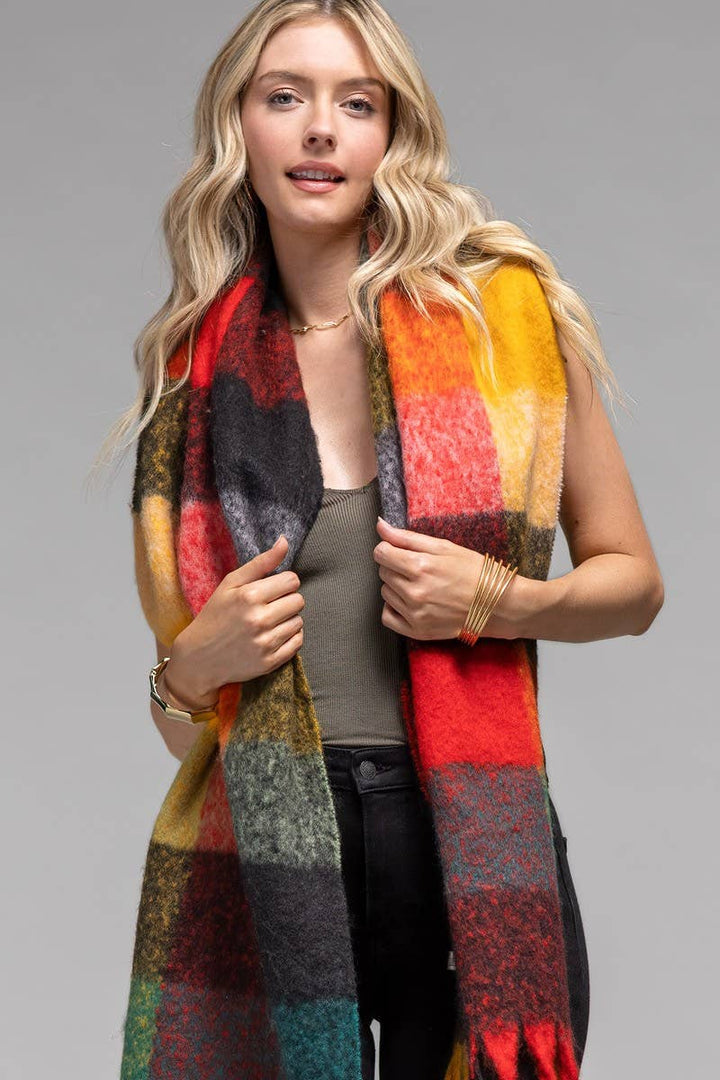 Chunky Brushed Scarf- Hudson