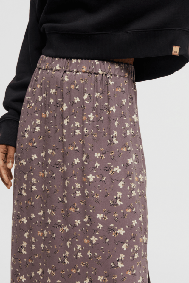 Eco Woven Crepe Skirt - Elkwood/Blossom - The Daisy Chain