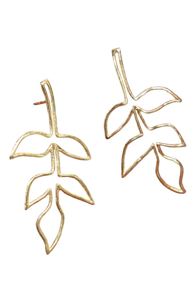Fauna Wire Earrings - Gold - The Daisy Chain