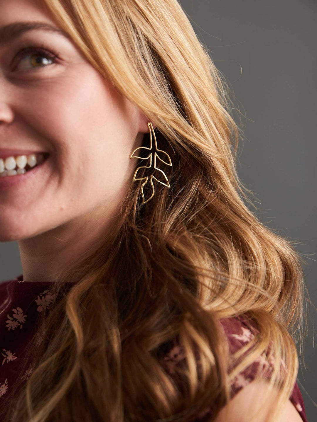 Fauna Wire Earrings - Gold - The Daisy Chain