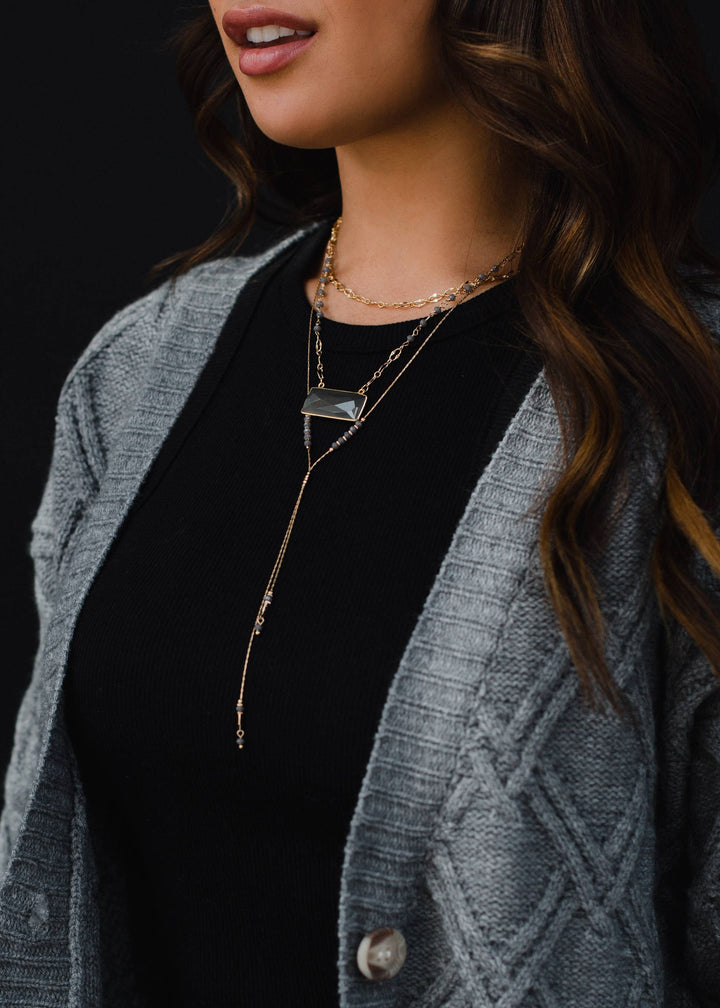 Smokey: Lariat Necklace