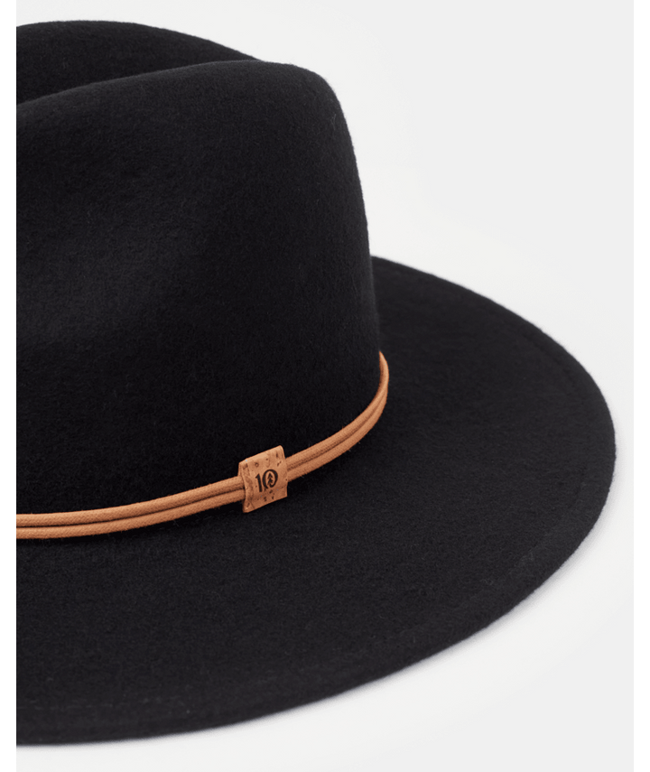 Festival Hat w Rope - Black - The Daisy Chain