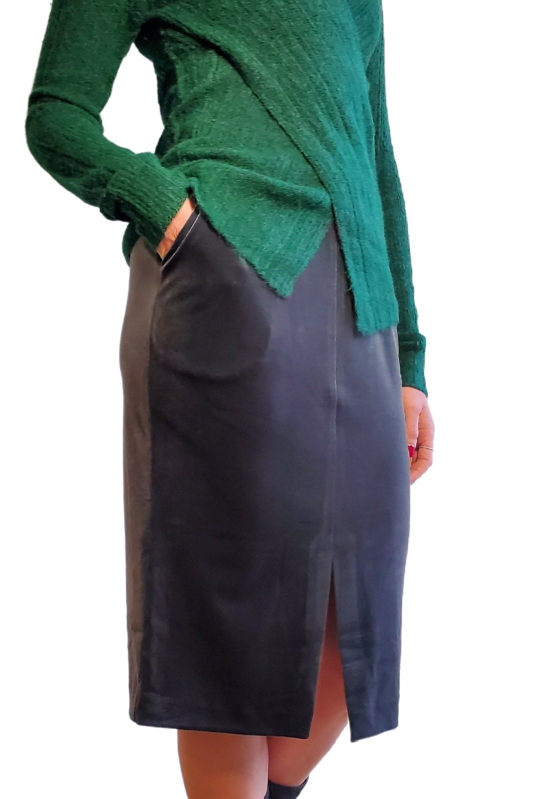 Festive Skirt - Gunmetal - The Daisy Chain
