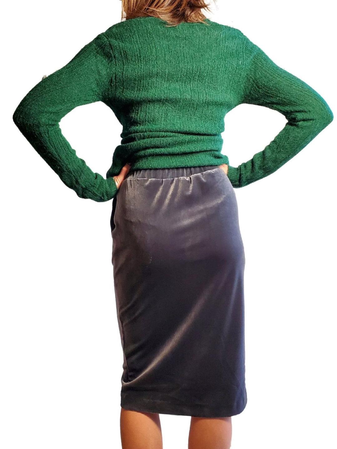 Festive Skirt - Gunmetal - The Daisy Chain
