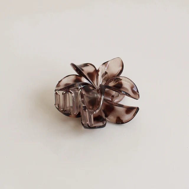 Floral Hair Clip - Chocolate - The Daisy Chain