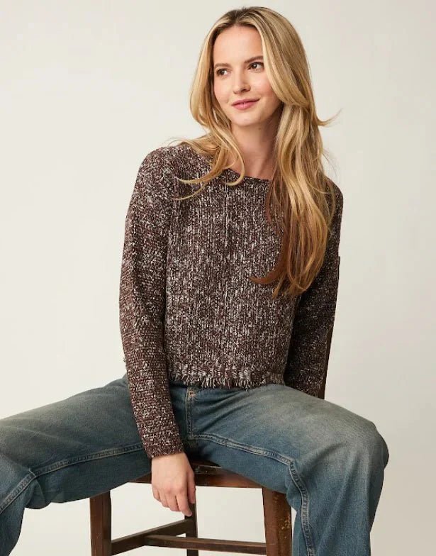 Gemma Shorty Sweater - Dark Sky Mix - The Daisy Chain