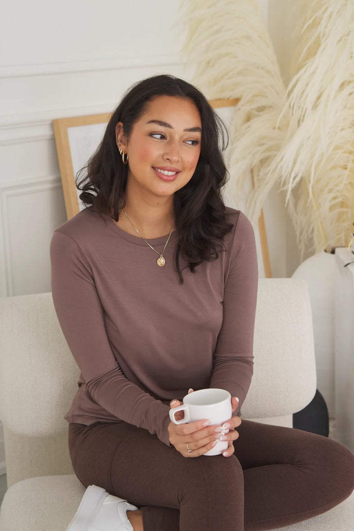 Georgia Long Sleeve - Latte - The Daisy Chain