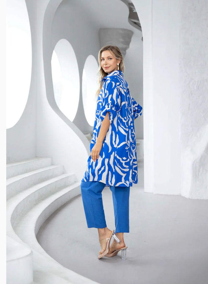 Gia Smart Dress - Blue - The Daisy Chain