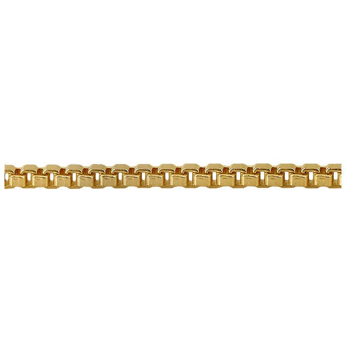 Gold Filled Box Link Anklet - The Daisy Chain