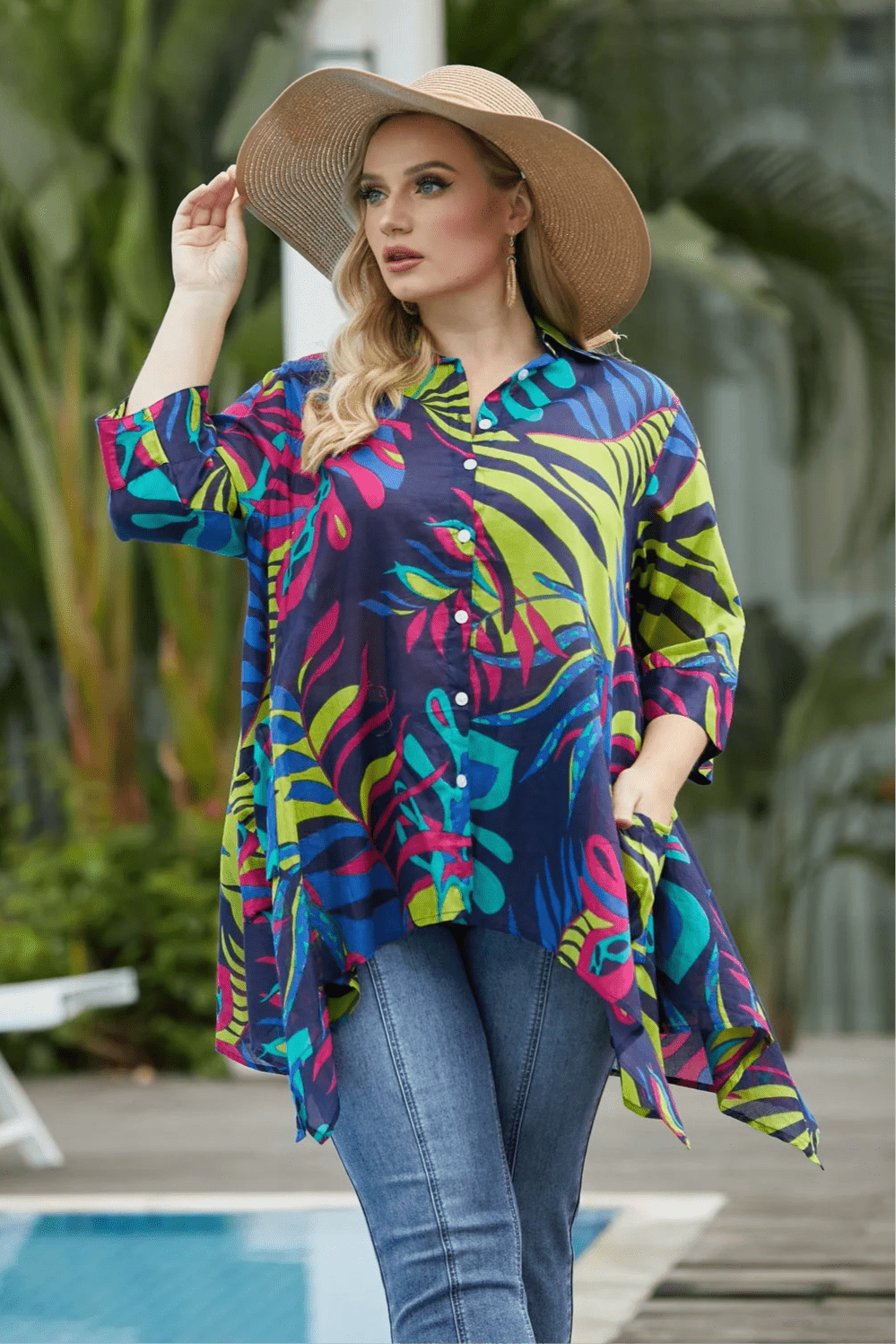 Graphic Tunic - One Size - The Daisy Chain