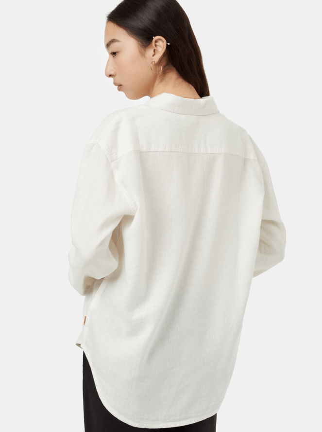 Hemp Button Front Shirt - Undyed - The Daisy Chain