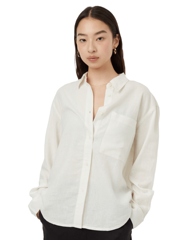Hemp Button Front Shirt - Undyed - The Daisy Chain