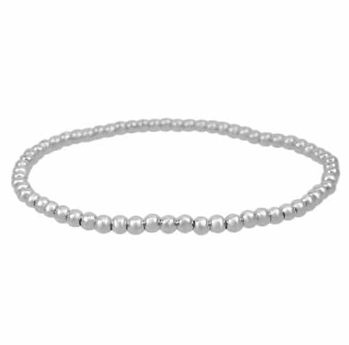Silver Mini Bead Bracelet