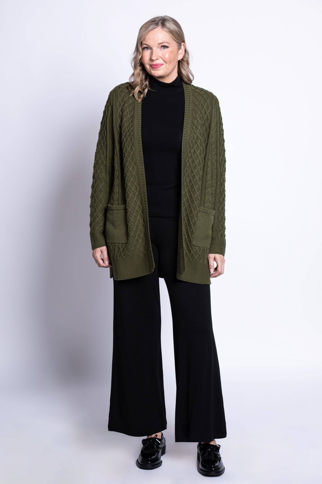 Jenny Cardigan - Khaki - The Daisy Chain