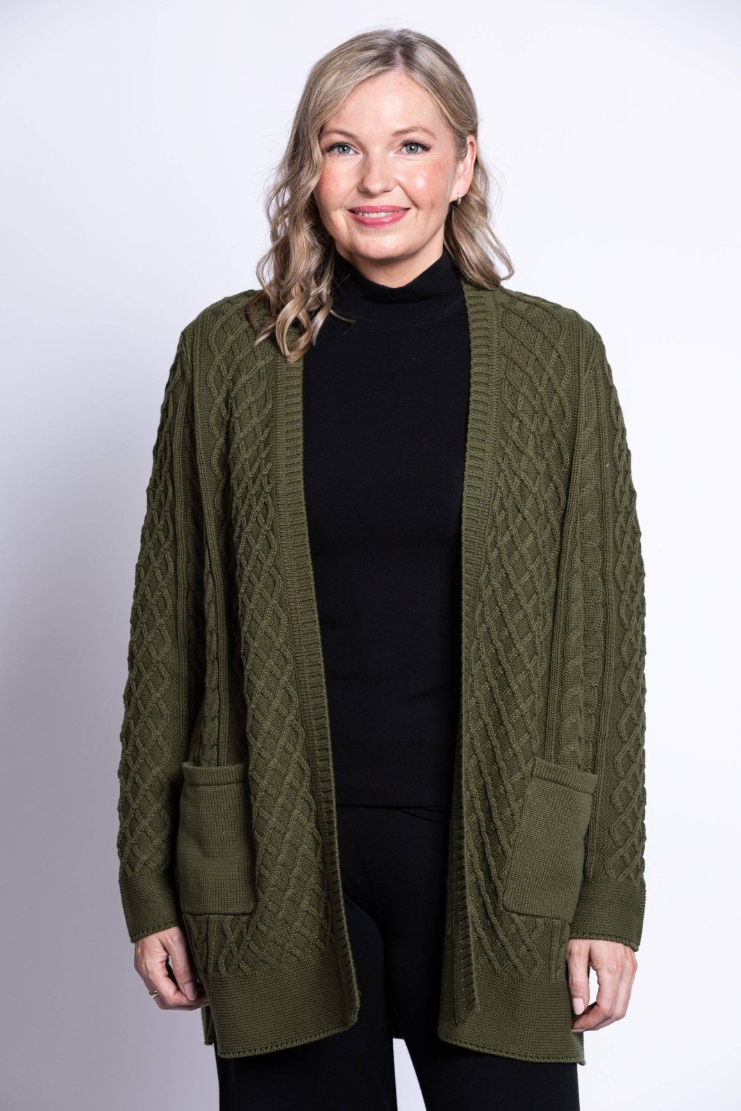 Jenny Cardigan - Khaki - The Daisy Chain