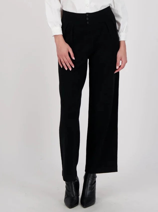 Knit Pleated Pants