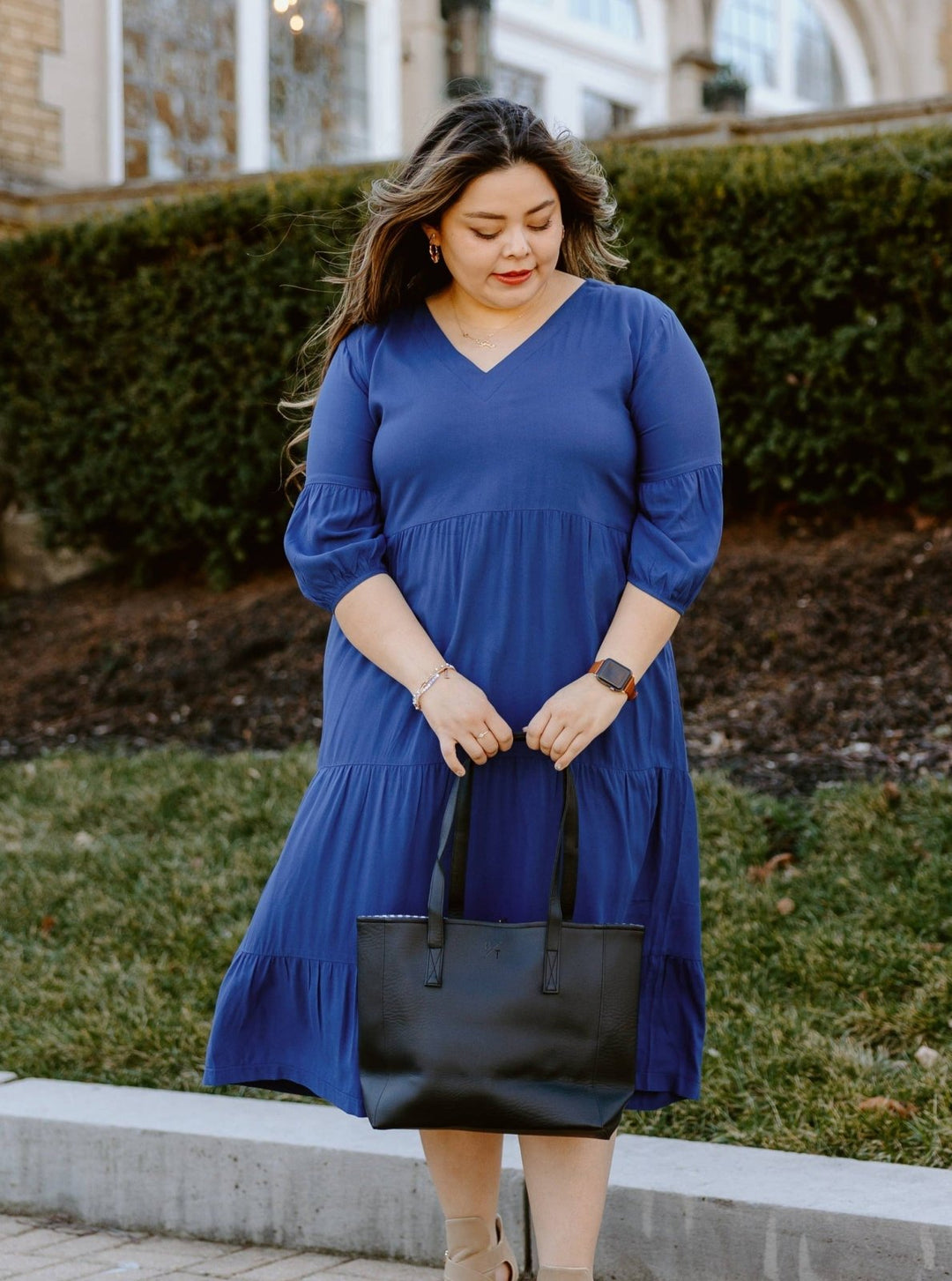 Lapis Tier Dress - The Daisy Chain