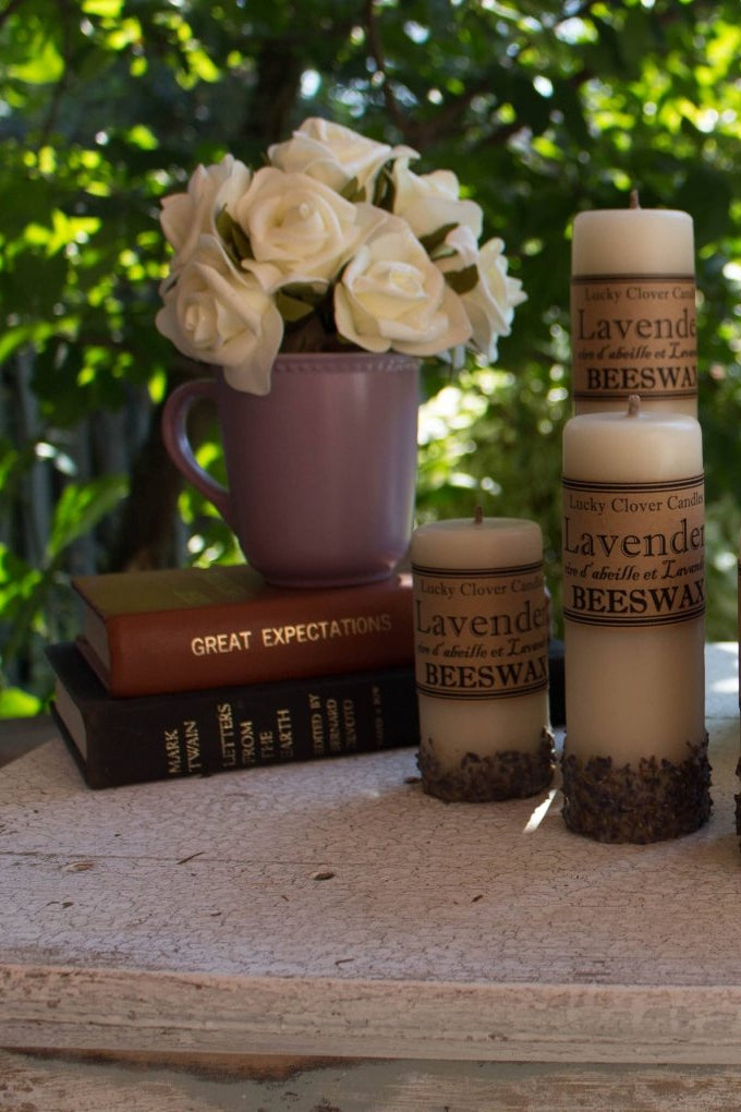 Lavender Pillar Candle - 4L - The Daisy Chain